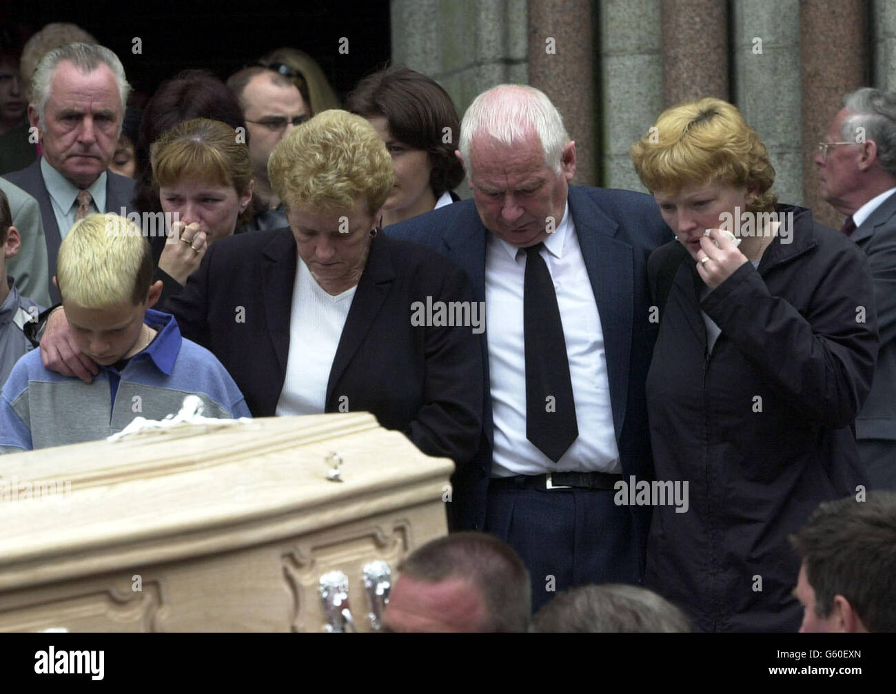 Funeral of the Family involved in the Wexford Boat Tragedy Stock Photo