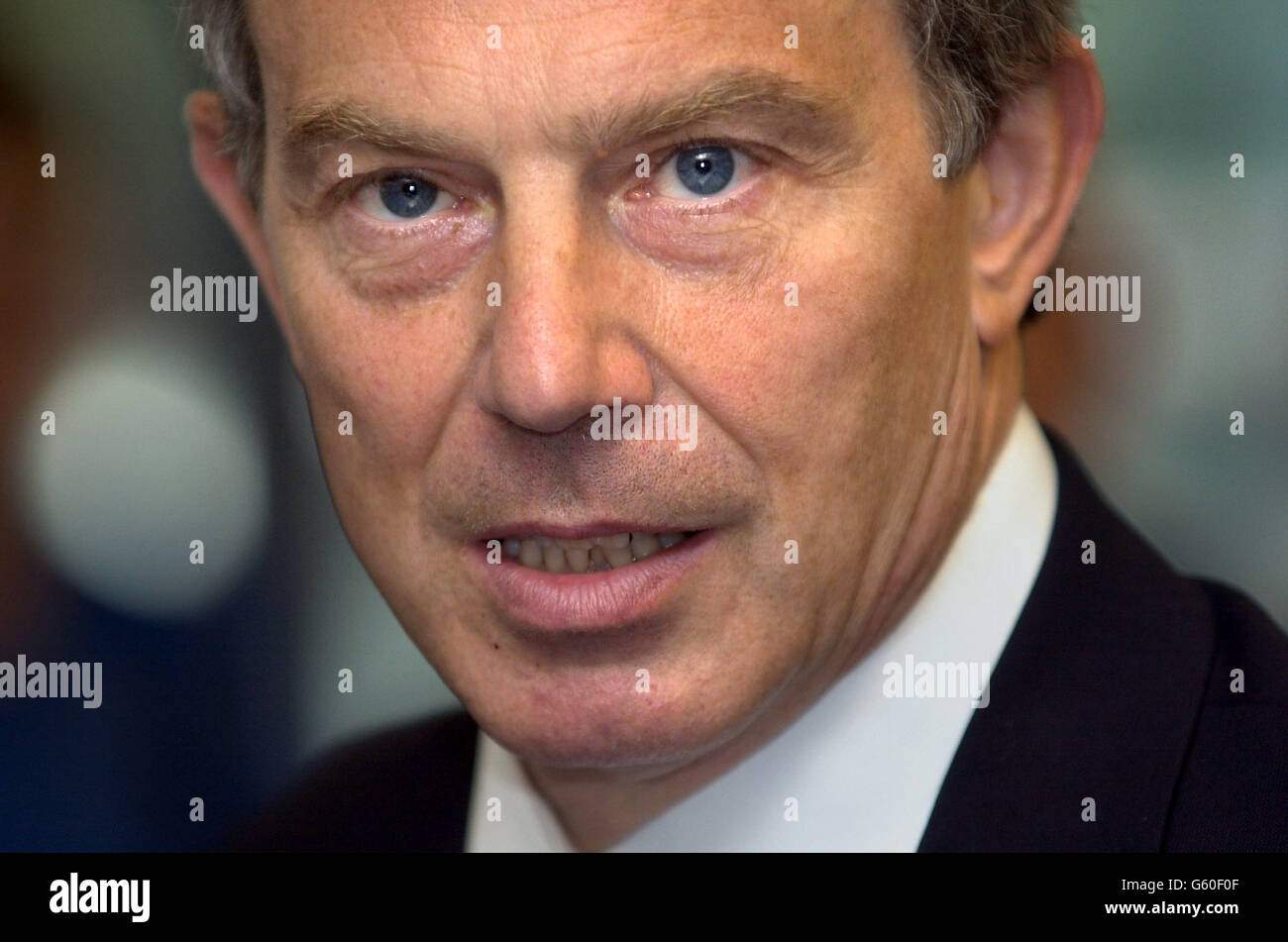 New prime minister tony blair and his wife hi-res stock photography and