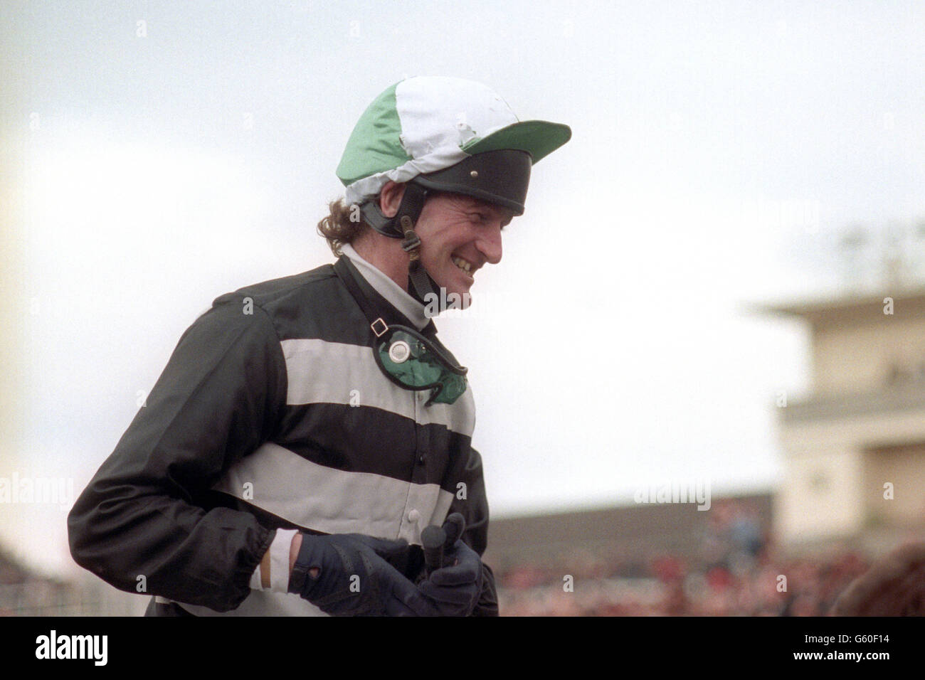 Horse Racing - Cheltenham Gold Cup - Norton's Coin - 1990 Stock Photo