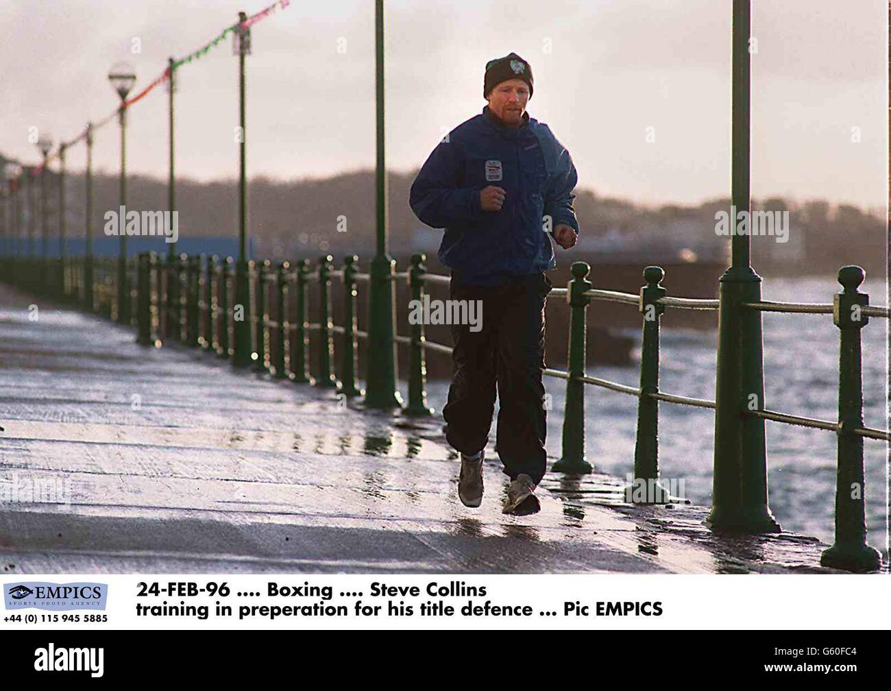 Boxing Steve Collins training Stock Photo Alamy