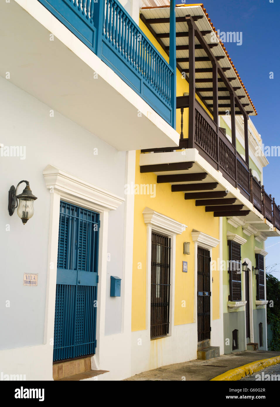 Colorful building facade, Old San Juan/Viejo San Juan Stock Photo - Alamy