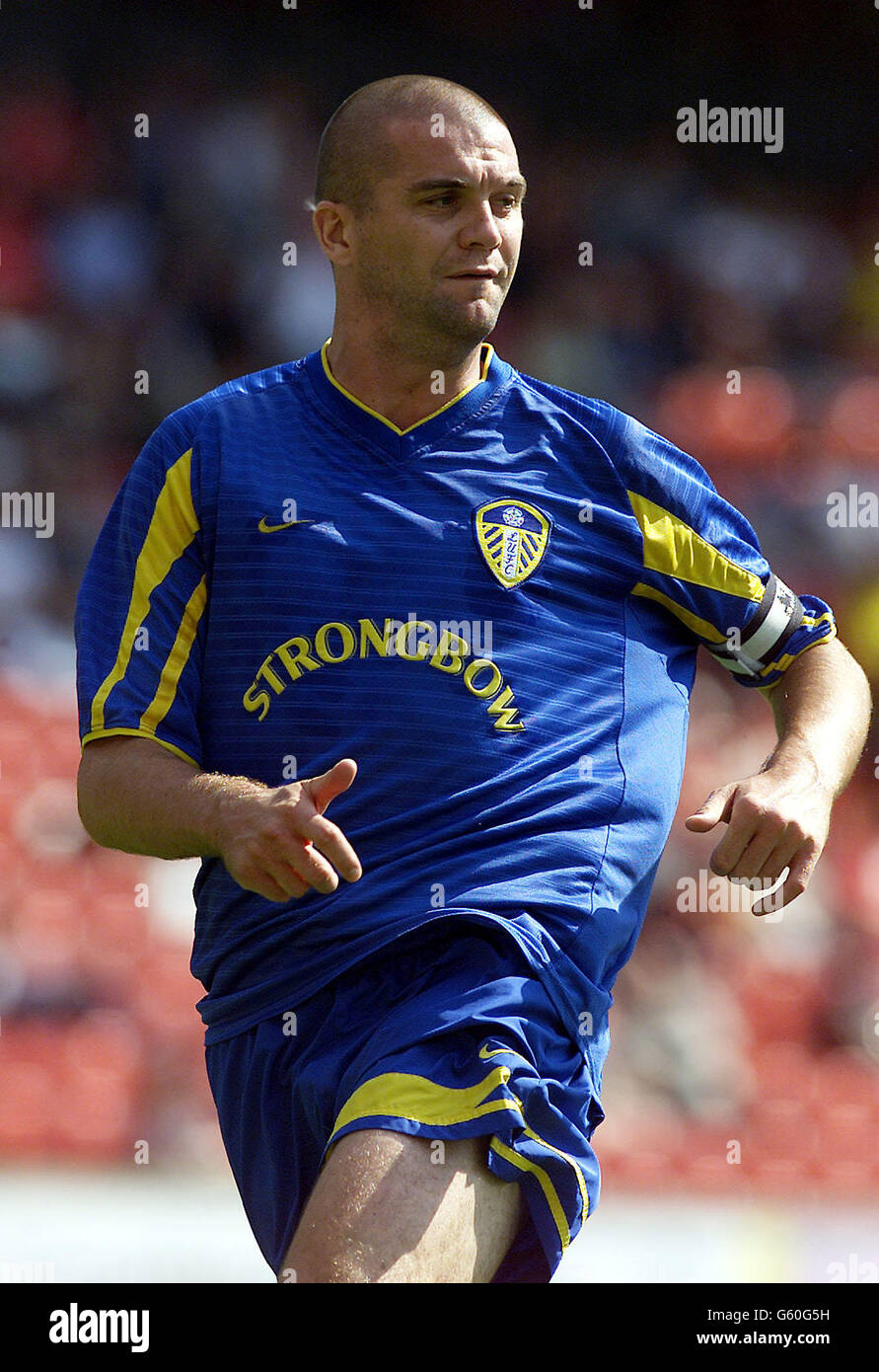 Dominic Matteo of Leeds Utd in action during the Pre-Season friendly against Barnsley. Stock Photo