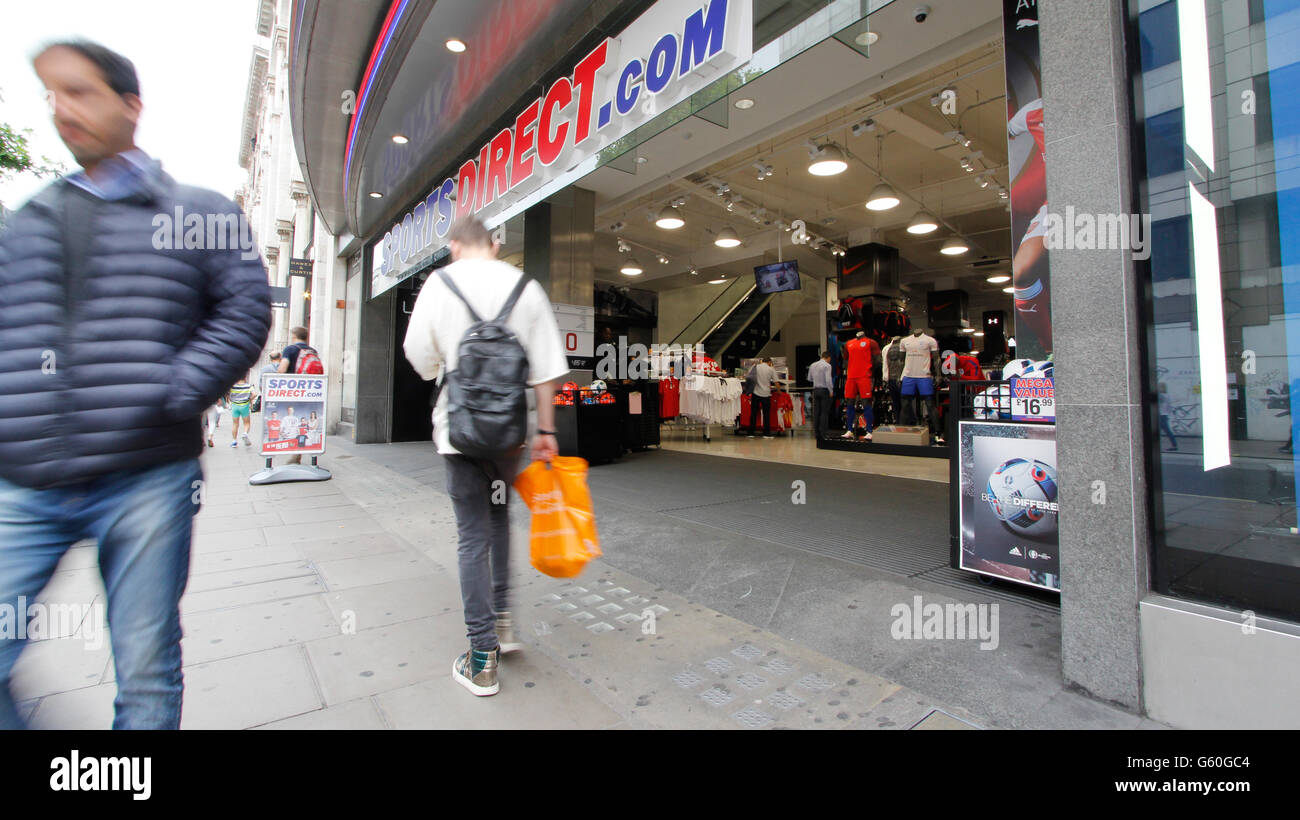 Sports Direct retail outlet Oxford Street London Stock Photo