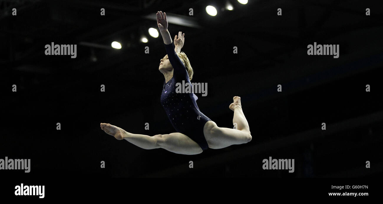 Gymnastics British Championships Day Two Echo Arena Stock Photo