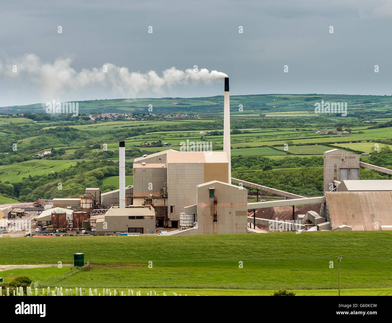 Boulby Mine, East Cleveland, on the coast north of Whitby and south of Saltburn. Owned by Cleveland Potash Ltd. Stock Photo