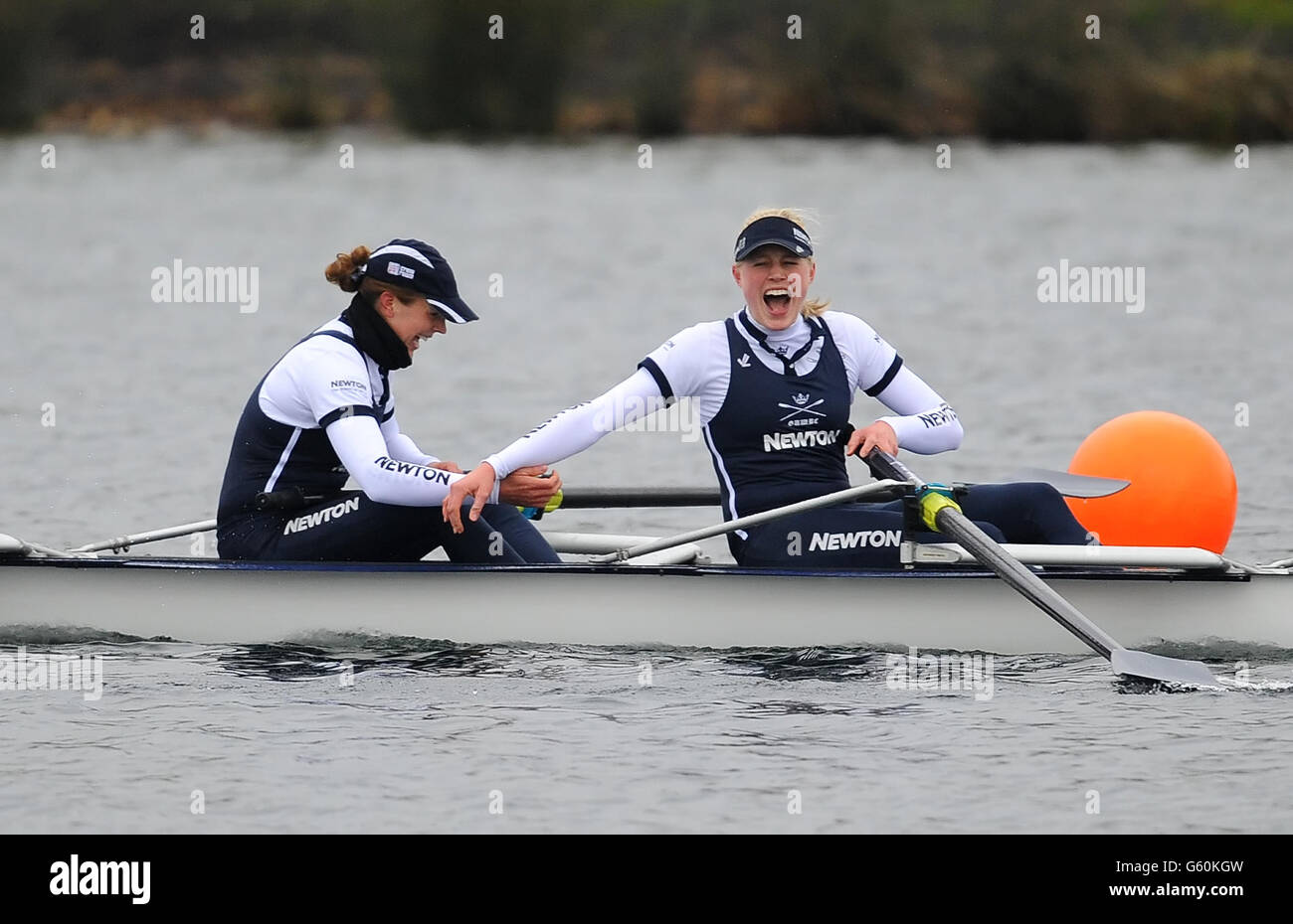 Rowing 2013 Newtons Women's Boat Race Eton Dorney Lake Stock Photo