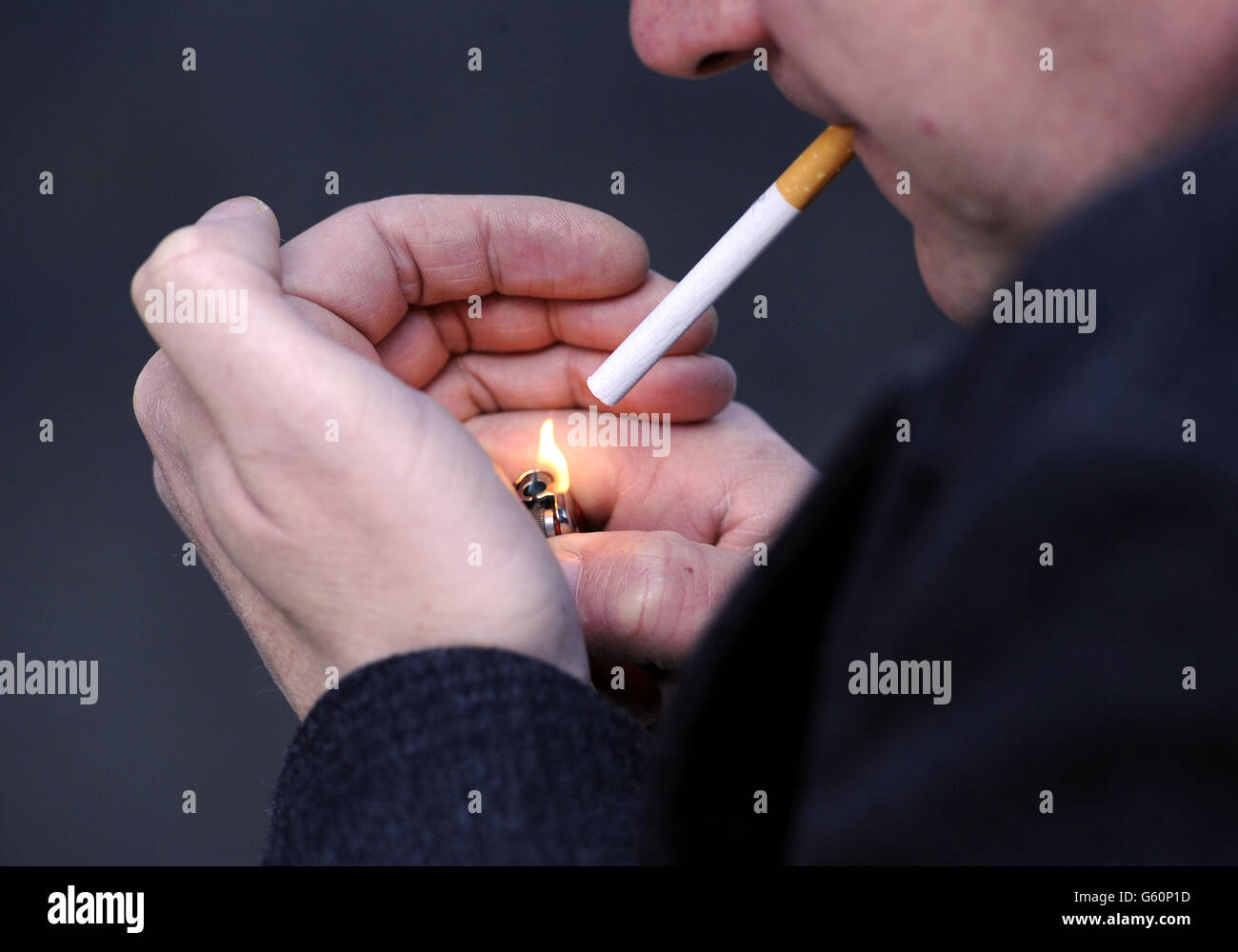 Stock of cigarette smoking Stock Photo - Alamy