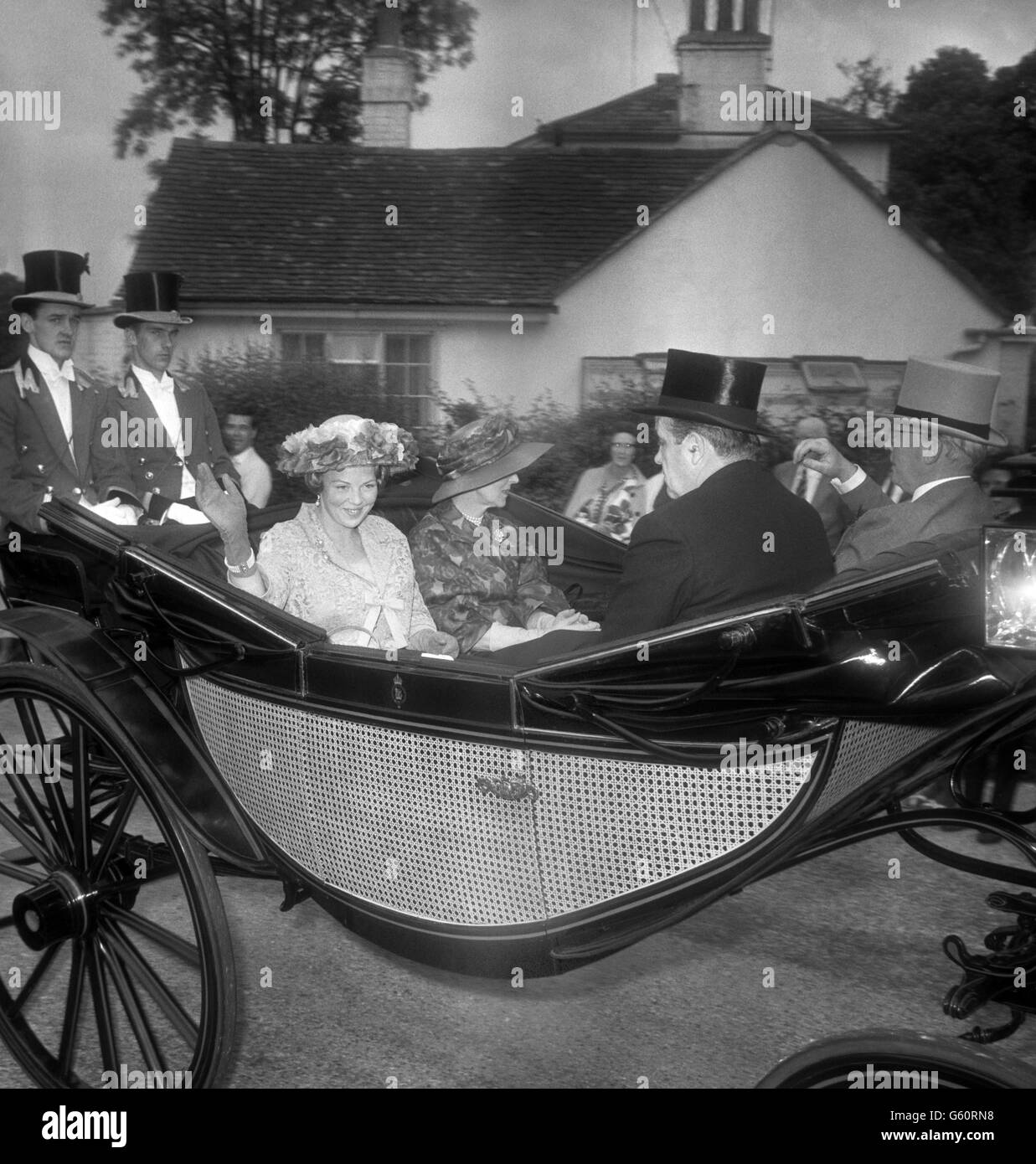 Dutch Royalty - Princess Beatrix of the Netherlands - Royal Ascot Stock Photo