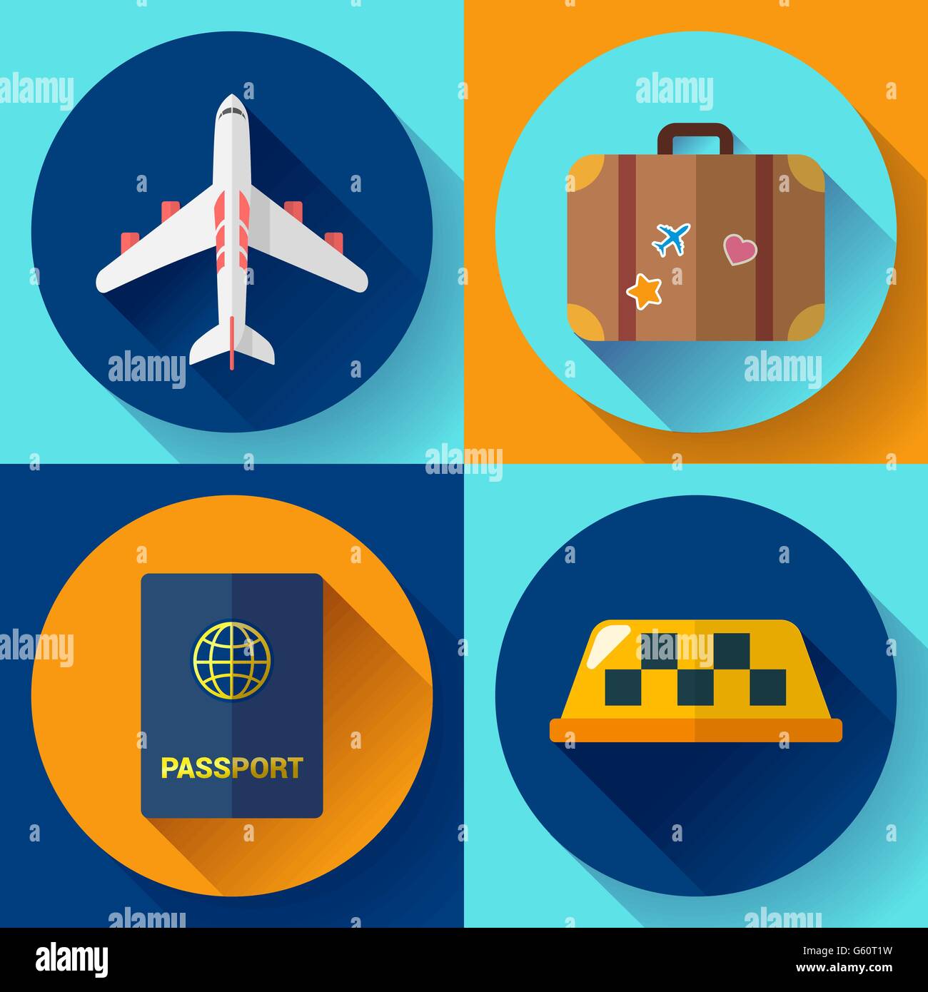 Set of Flat Quality Travel Icons Stock Vector Image & Art - Alamy