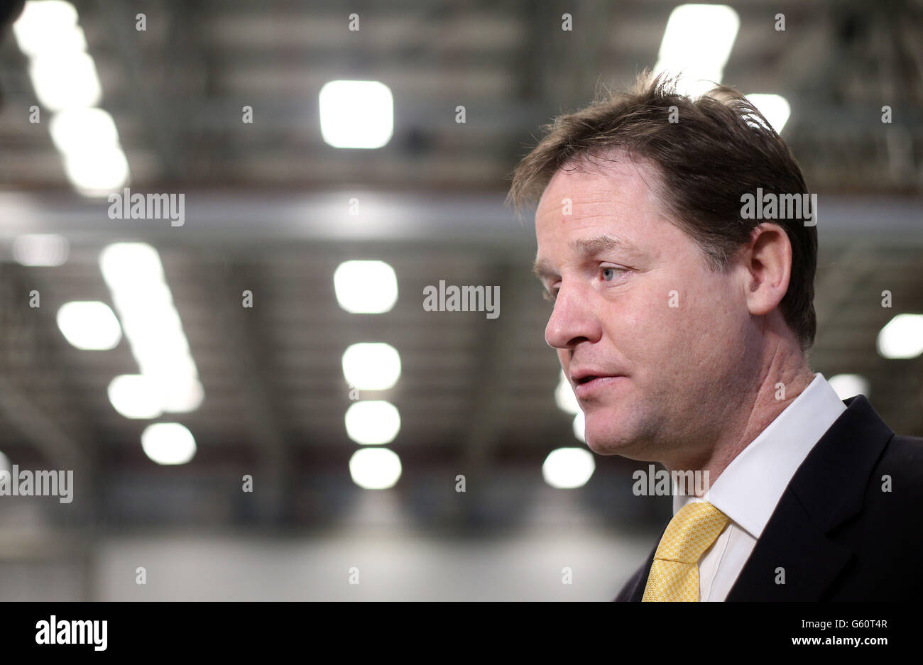 Clegg visit to Aerospace Stock Photo - Alamy
