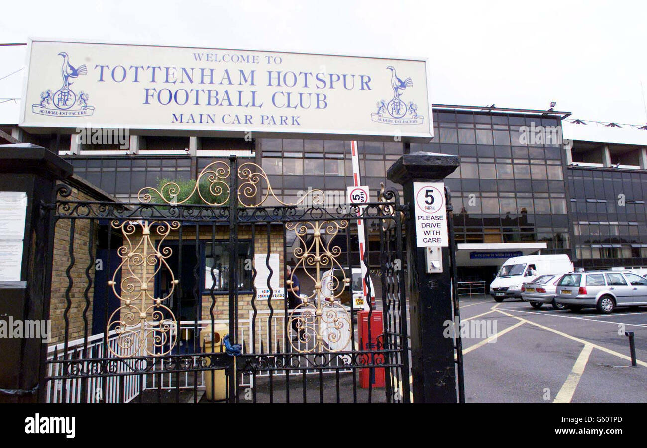 Outside the gates of Tottenham Hotspur's ground, White Hart Lane