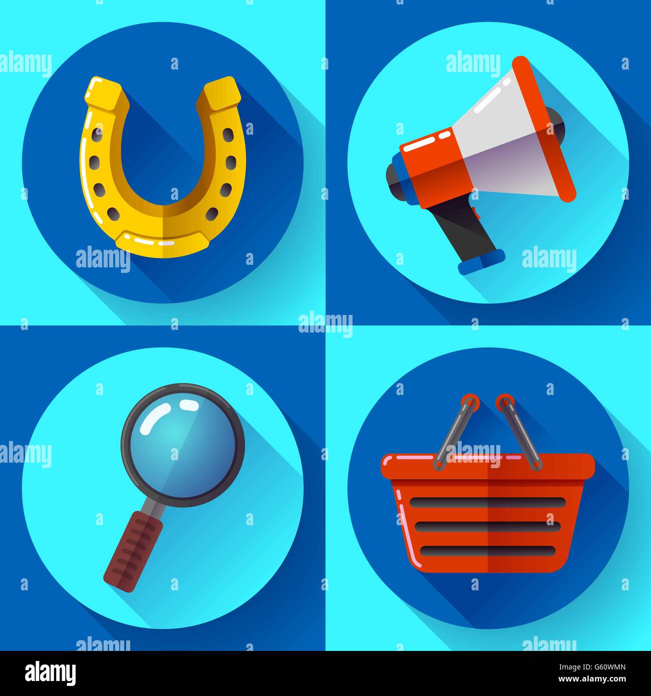 Set icons SEO marketing. Flat design style Stock Vector Image & Art - Alamy