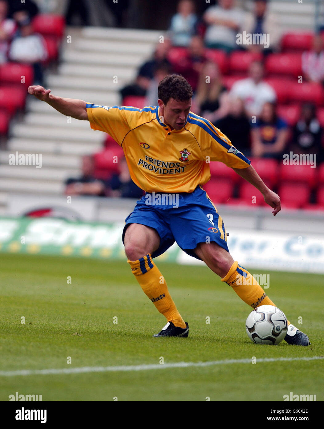 Wayne Bridge in action during the pre-season friendly game between Southampton and FC Utrecht at St Mary's stadium, Southampton. Stock Photo