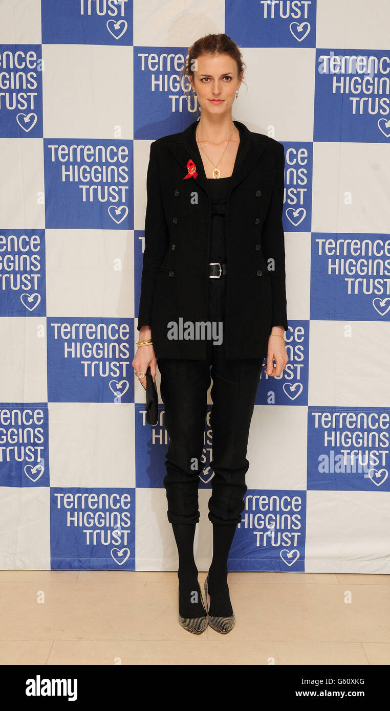 Jacquetta Wheeler arrives at the Terrence Higgins Trust auction at Christie's in London. Stock Photo