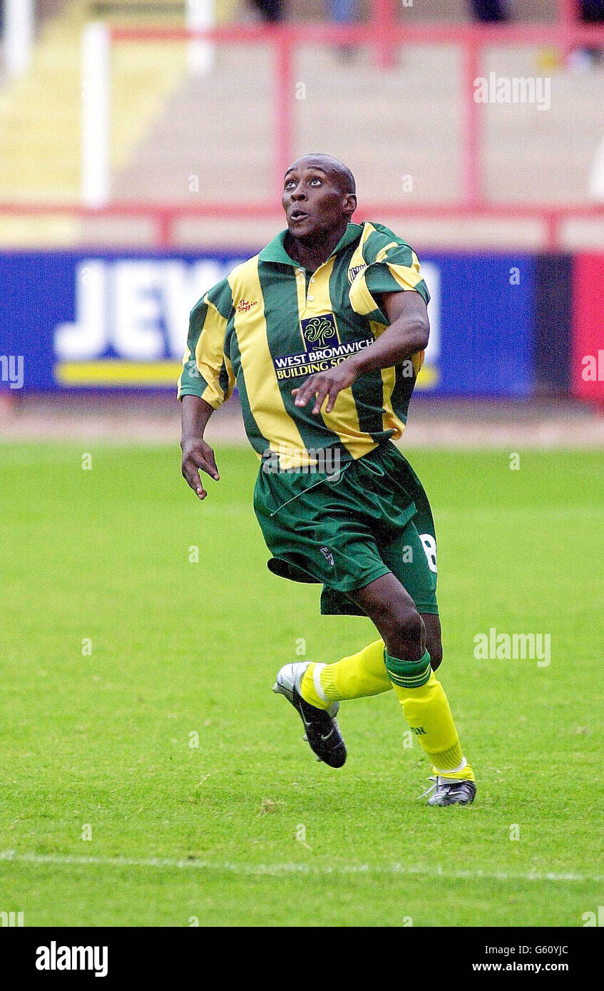 Lloyd Dyer of West Bromwich Albion in action during the Pre-season friendly against Exeter City. Stock Photo