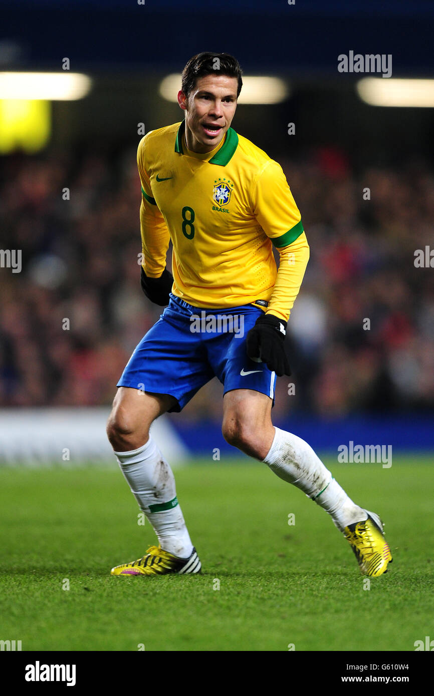 Soccer - International Friendly - Brazil v Russia - Stamford Bridge. Hernanes, Brazil. Stock Photo