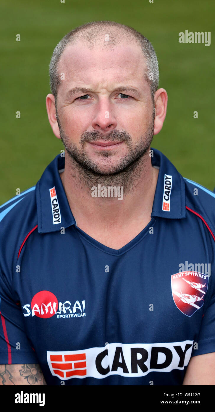 Cricket - 2014 Kent CCC Photocall - St Lawrence Ground. Darren Stevens, Kent County Cricket Club Stock Photo