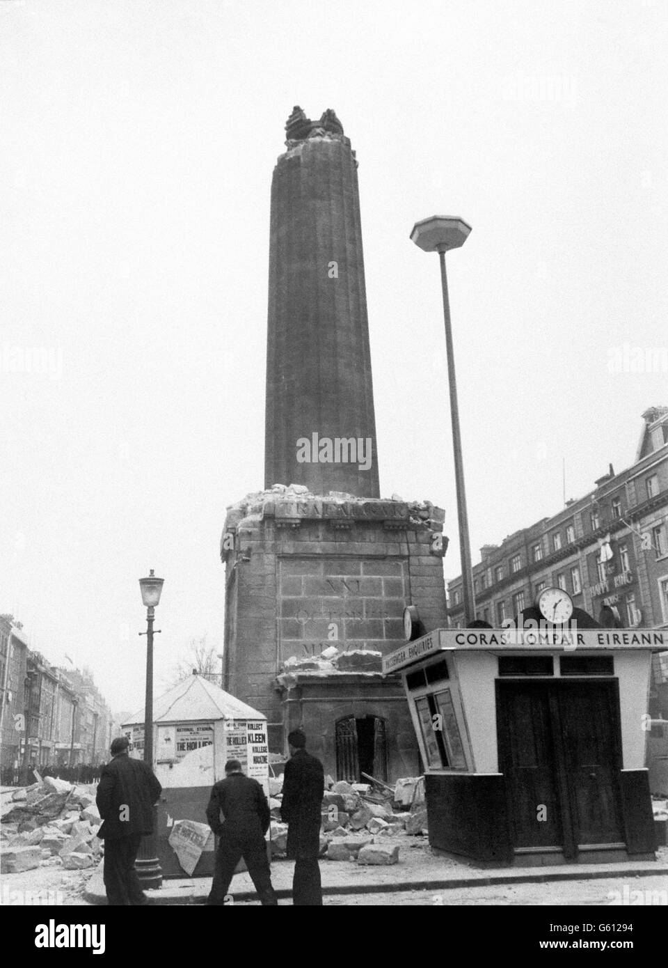 The Troubles Nelson's Pillar Bomb Dublin Stock Photo Alamy