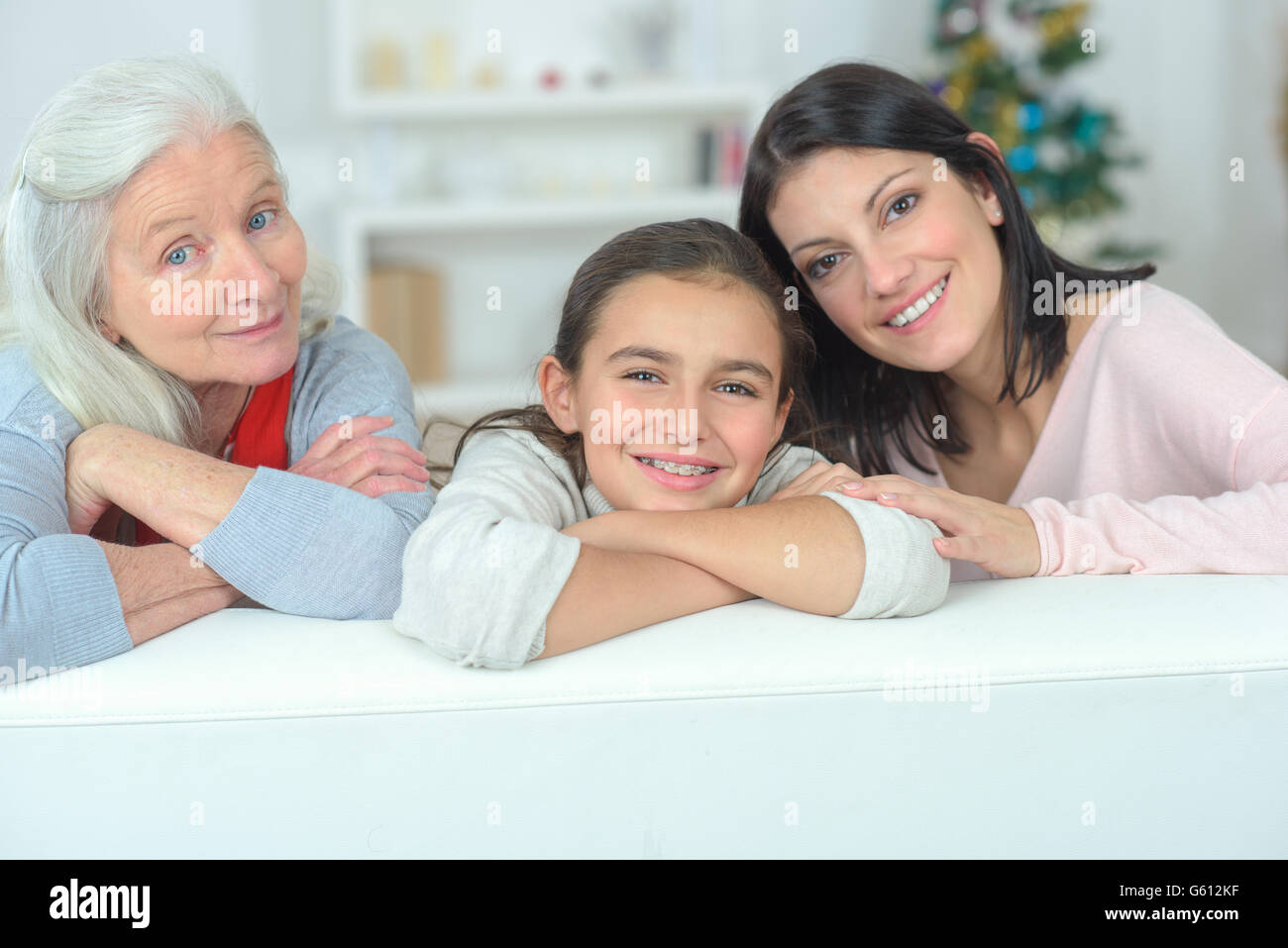 Little girl with her grandma and mother Stock Photo - Alamy
