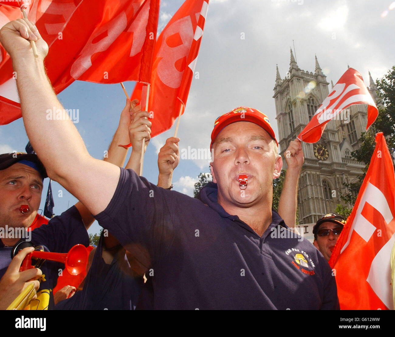 Firefighter Rally Firefighters rally in London Stock Photo - Alamy