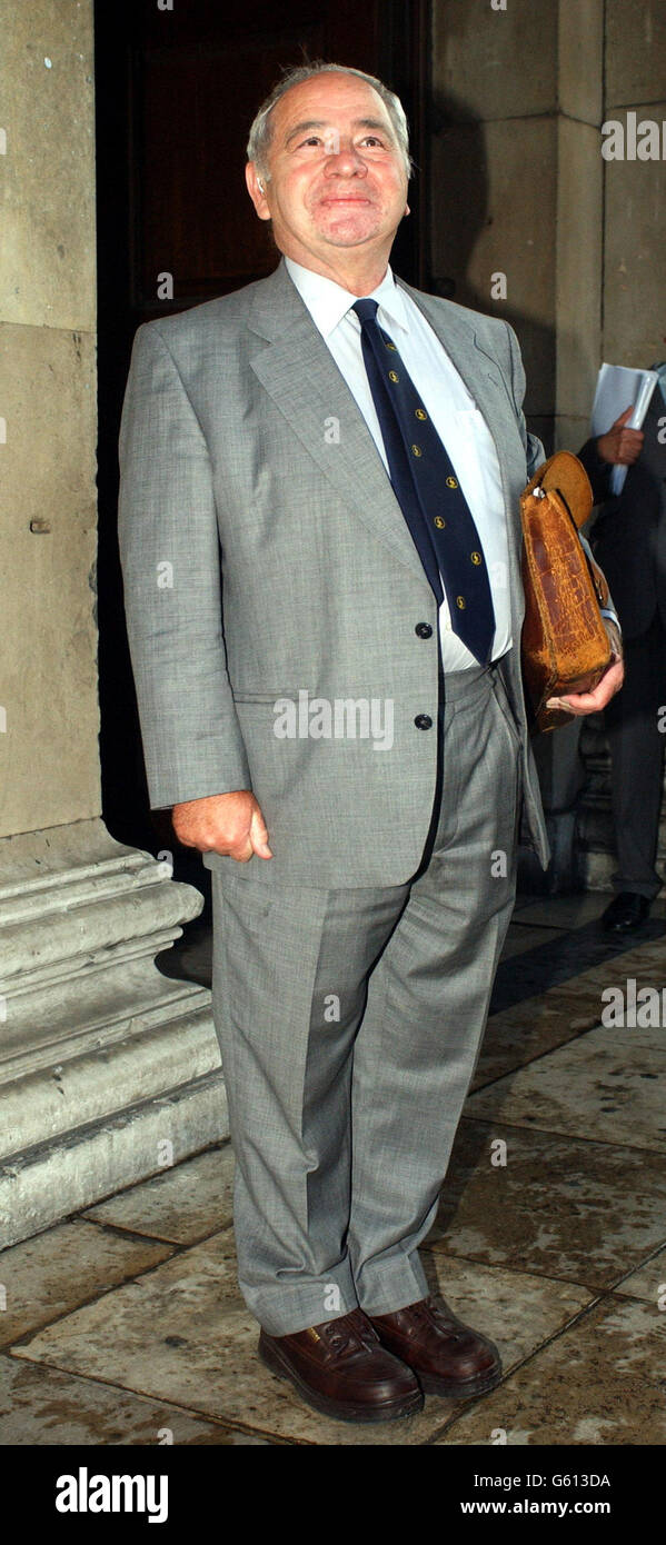 The author of Inspector Morse, Colin Dexter, arrives at St Martin-In-The-Fields in central Londonfor the memorial service for actor John Thaw. Around 800 people gathered to remember the actor most famous for playing Inspector Morse, who died last year. Stock Photo
