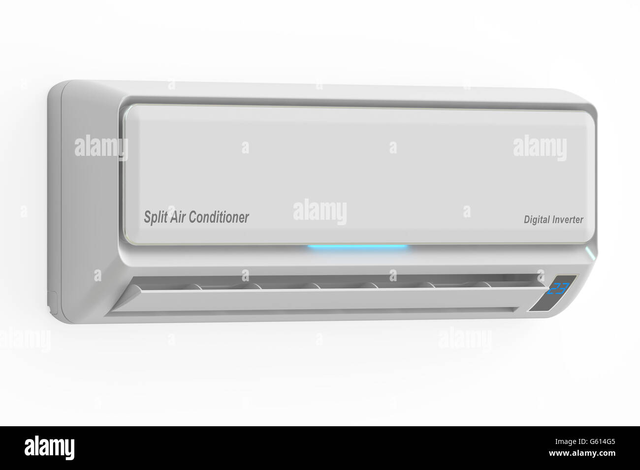 Air conditioner, 3D rendering isolated on white background Stock Photo ...