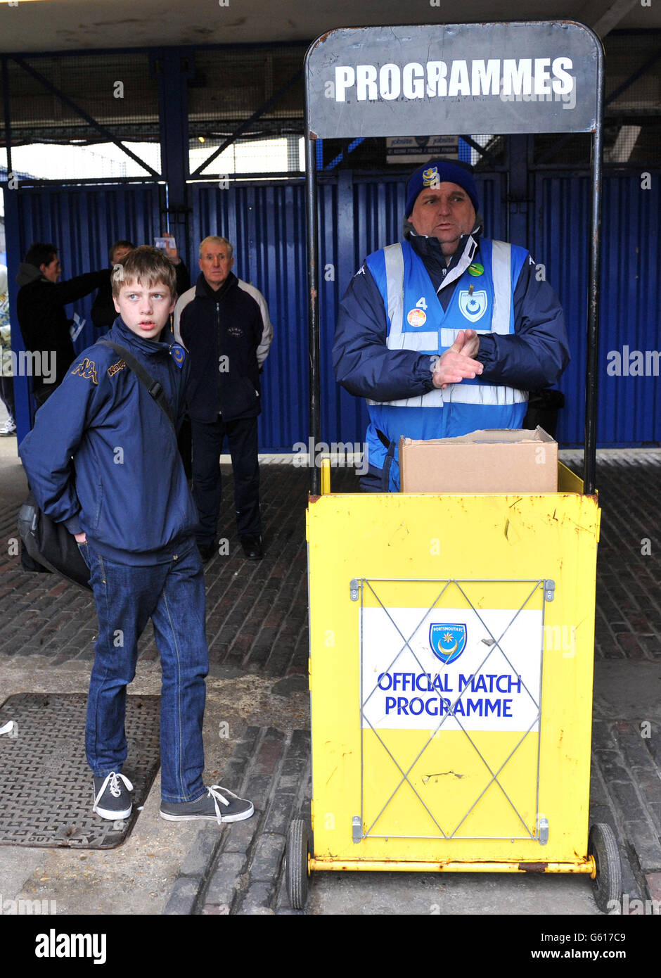 Football seller stand official programmes hi-res stock photography and ...