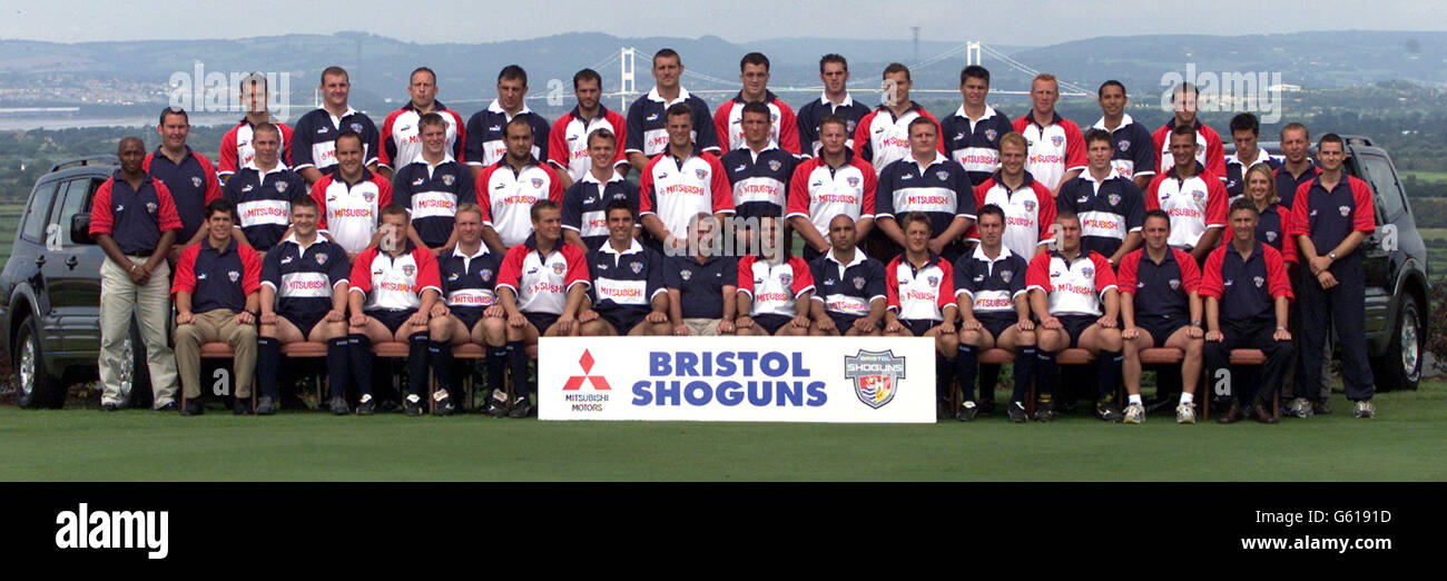 Bristol Shoguns, Rugby Union, Team Group - Season 2002-03. Stock Photo