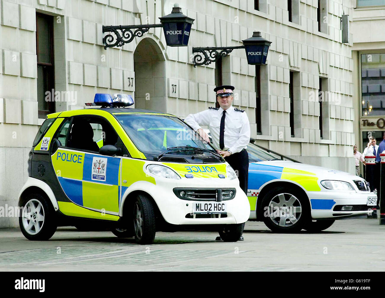 Police use Smart Car Stock Photo - Alamy