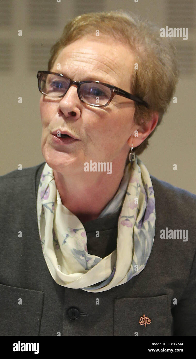 Noeline Blackwell at the National Library in Dublin for the launch of the Child Care Law Reporting Project, an innovative web-based project which, for the first time, will make public reports of court proceedings where children are taken into state care. Stock Photo