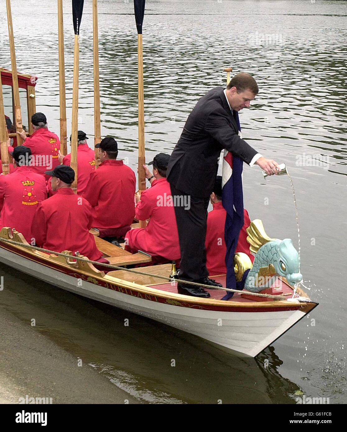 Prince Andrew boat ceremony Stock Photo - Alamy