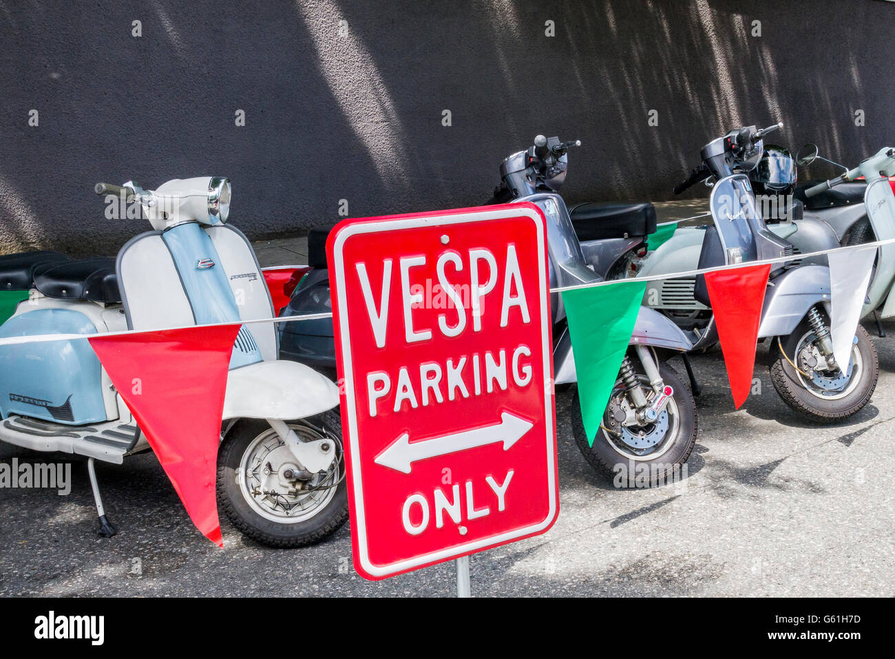 Targa In Latta Saraheve: "Vespa Scooter Parking Only" - Divertente E Resistente Per Garage E Giardino
