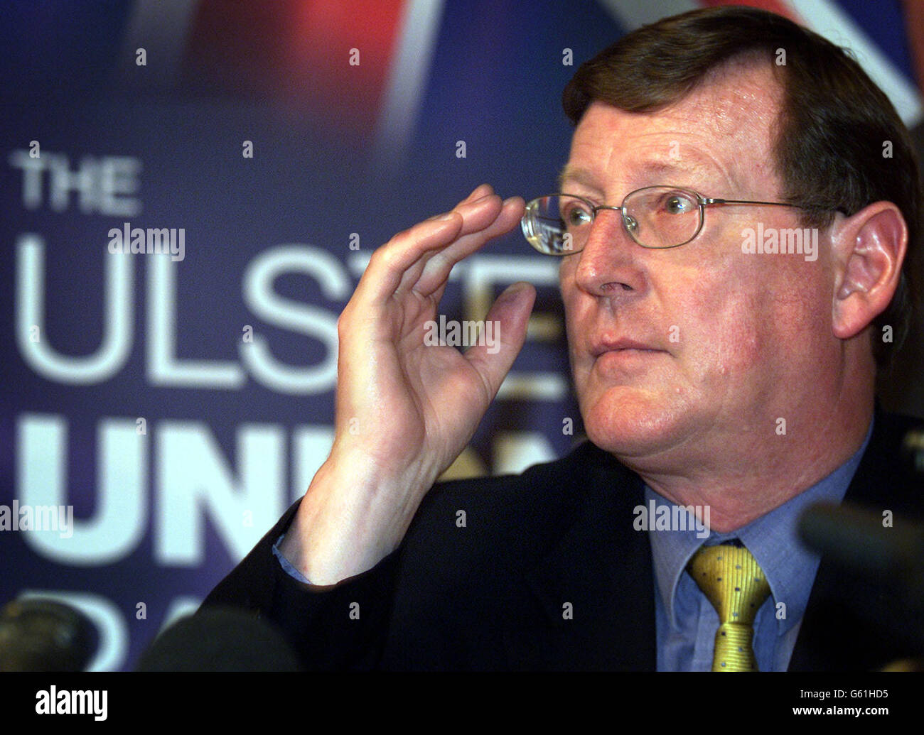 Mr trimble given sinn fein three months house in order hi-res stock ...