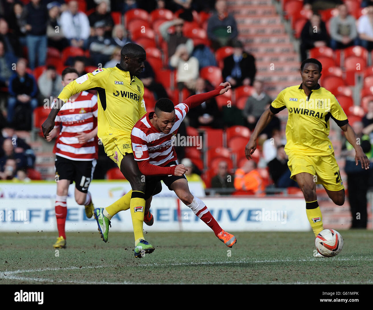 Soccer - npower Football League One - Doncaster Rovers v Tranmere Rovers - Keepmoat Stadium Stock Photo