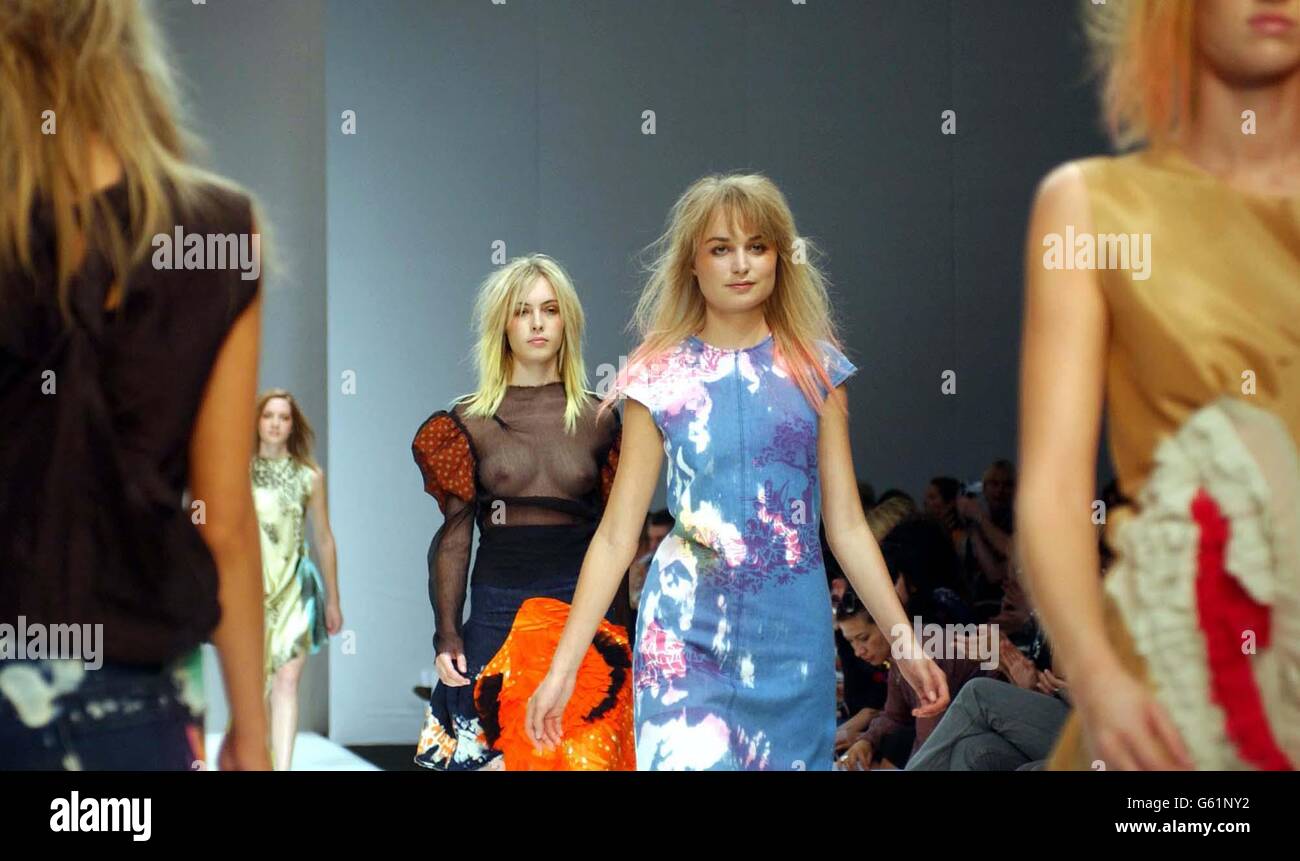 Julian Perry Model Catwalk Fashion - Julian and Sophie Stock Photo - Alamy