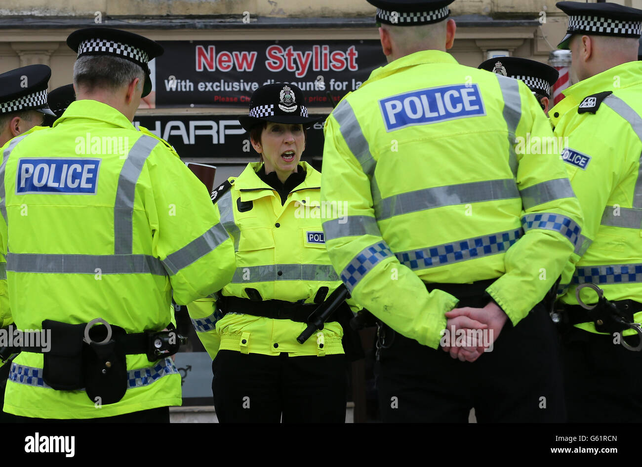 New Scottish Police force meet Stock Photo Alamy
