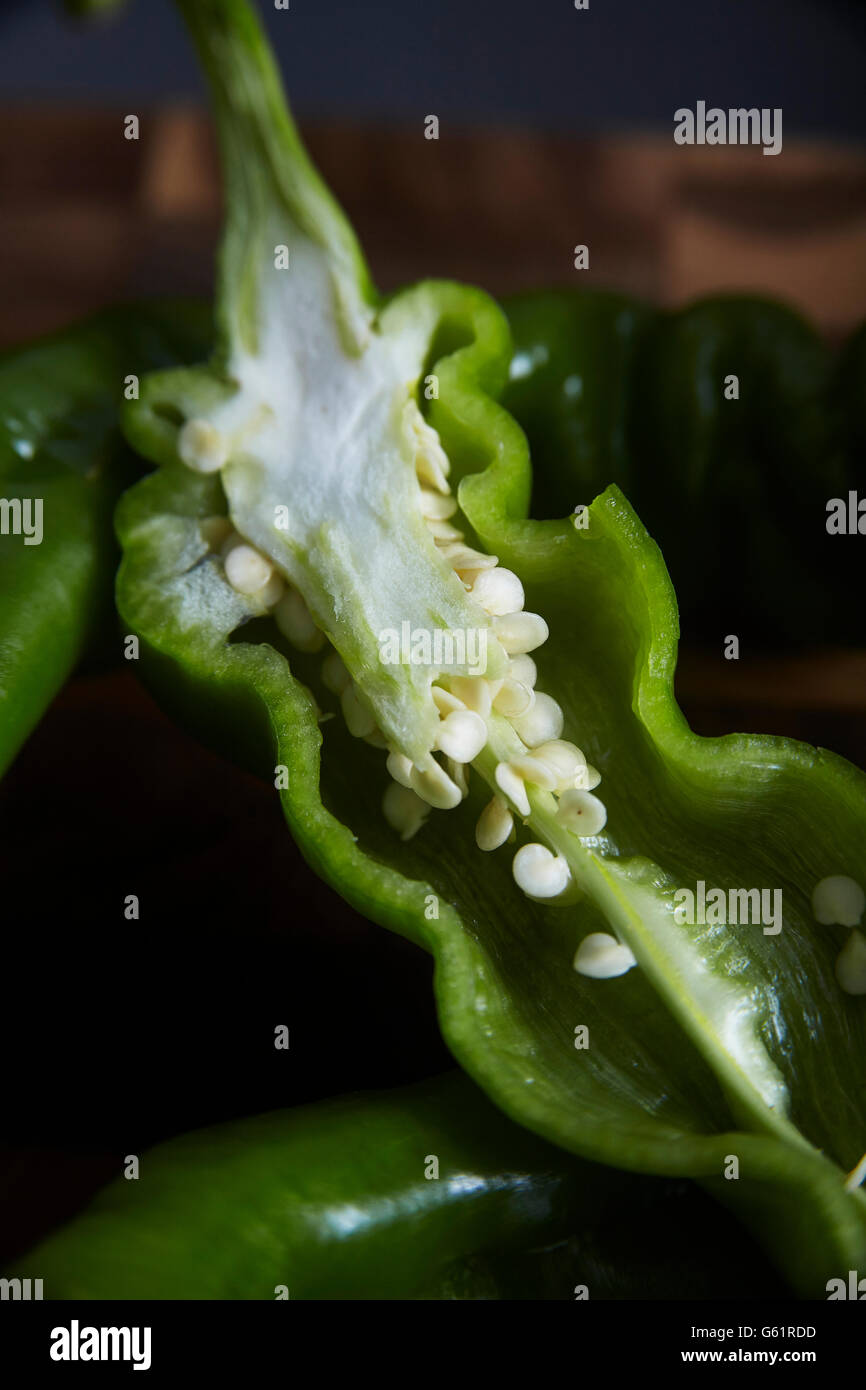Green Pepper, Chillie Stock Photo