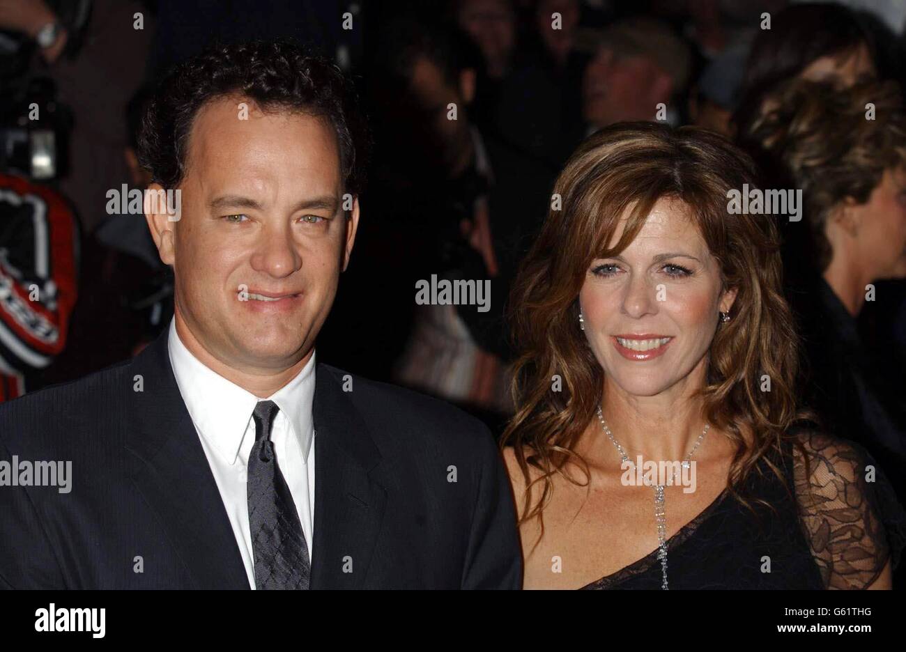 Actor Tom Hanks and his wife Rita arriving at the Empire Leicester ...
