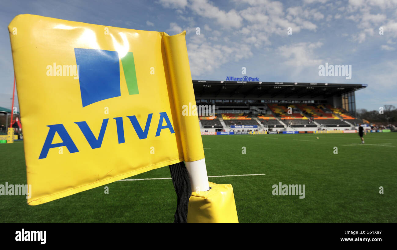 Rugby Union - Aviva Premiership - Saracens v Worcester Rugby - Allianz Park Stock Photo