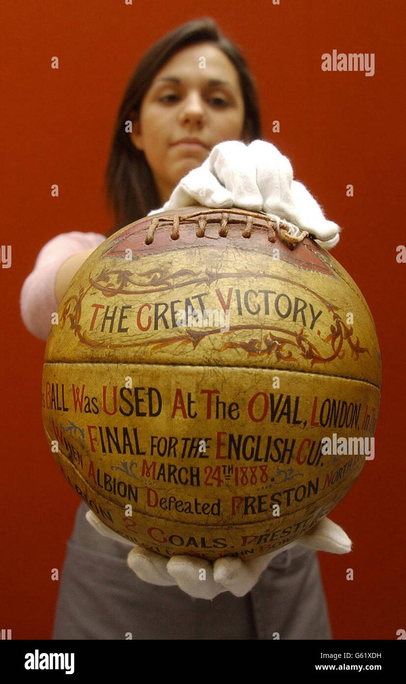Football Memorabilia Auction Stock Photo Alamy