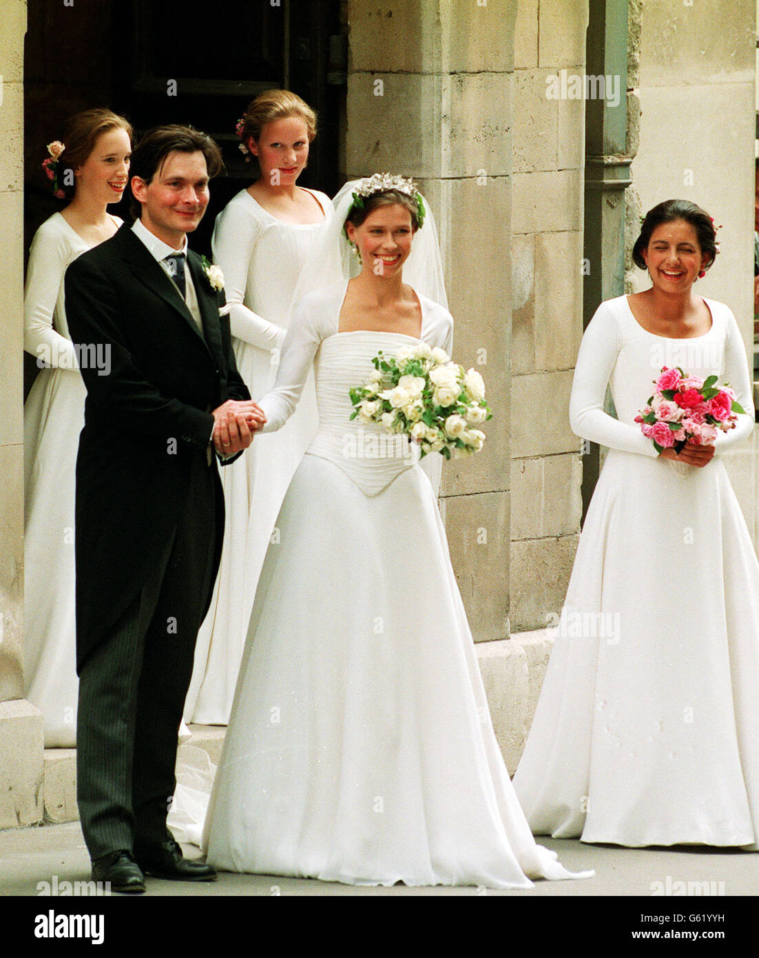 Royalty - Lady Sarah Armstrong-Jones and Daniel Chatto Wedding - St Stephen Walbrook Church Stock Photo