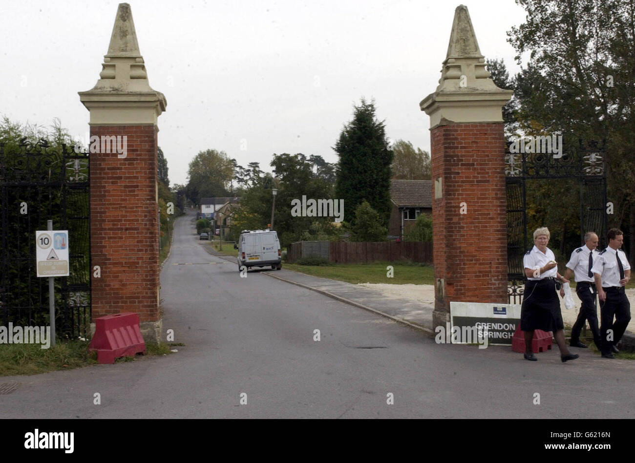 The entrance to springhill prison in buckinghamshire the open prison hi