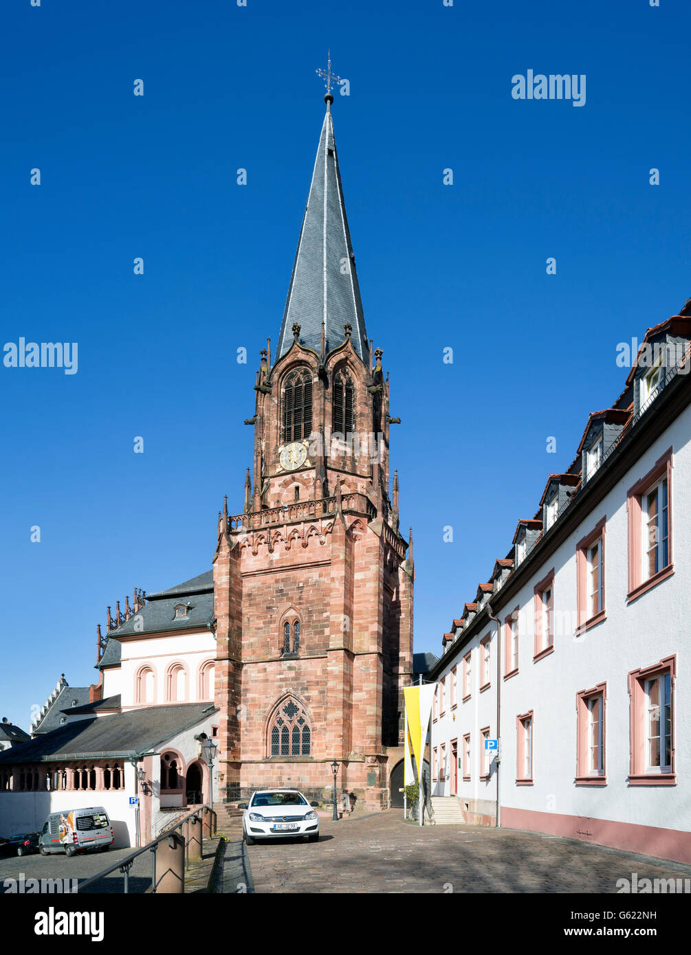 Collegiate Church of St. Peter and Alexander, Aschaffenburg, Lower Franconia, Bavaria, Germany Stock Photo