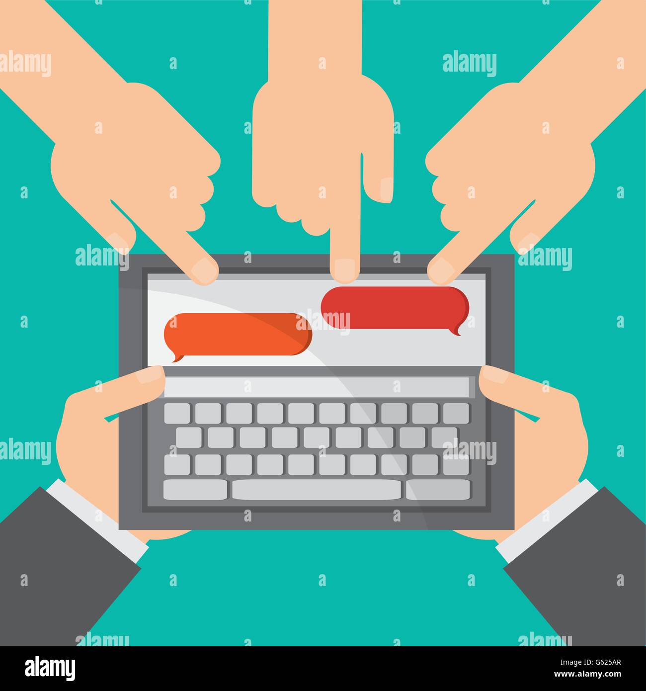 Communication and chat design Stock Vector Image & Art - Alamy