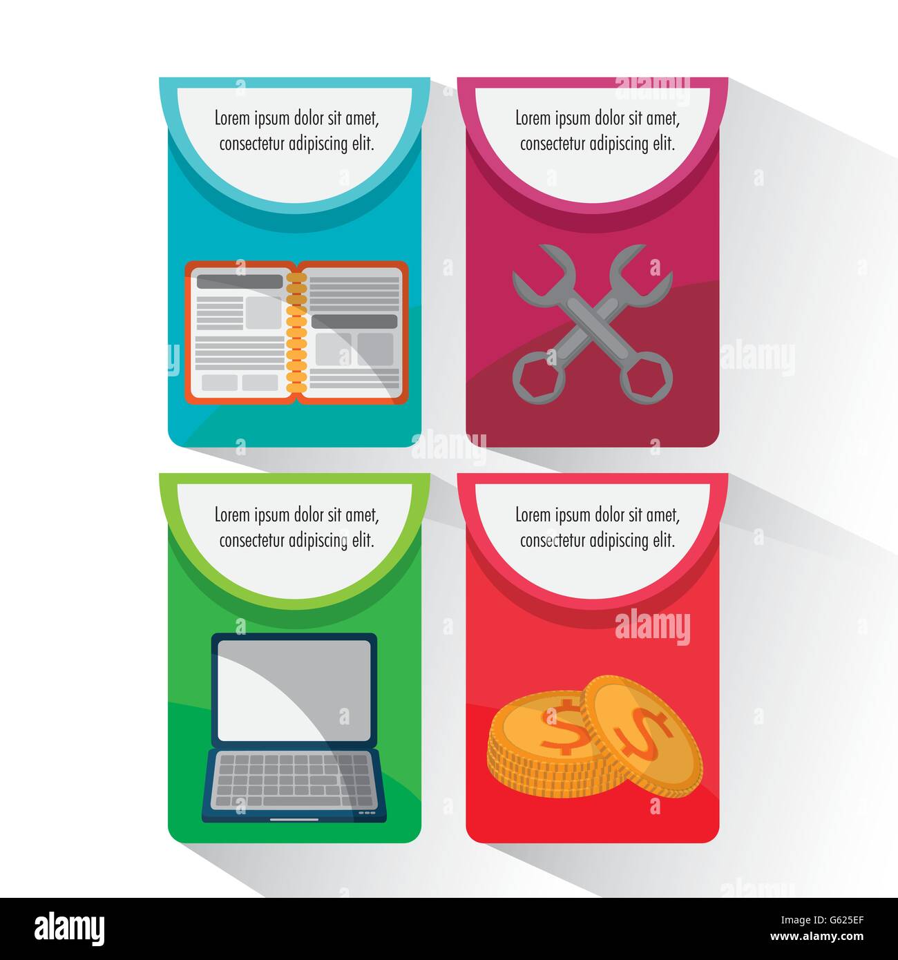 Process icons design Stock Vector Image & Art - Alamy