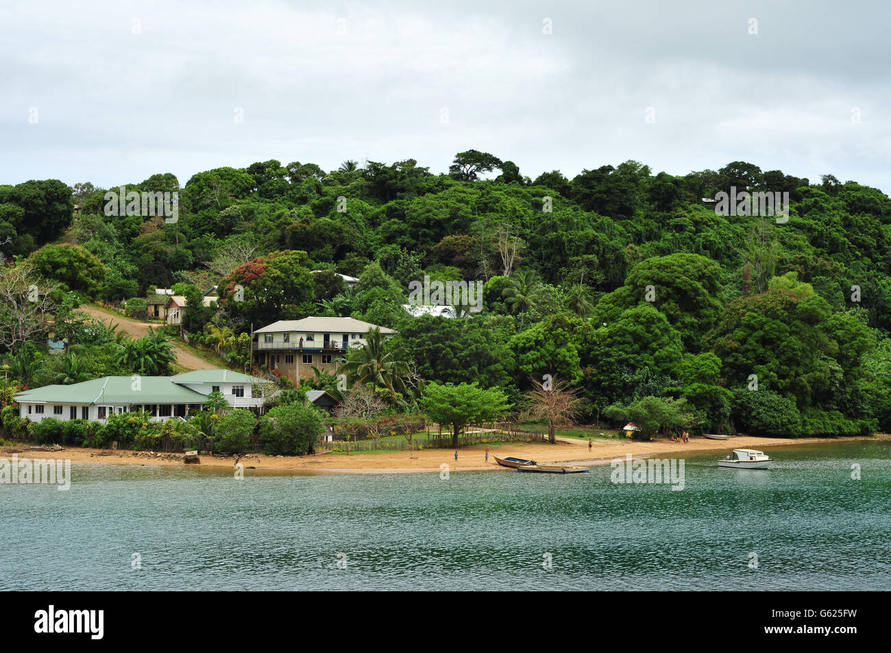 Coastal village of Utulei in Vavau archipelago Stock Photo Alamy