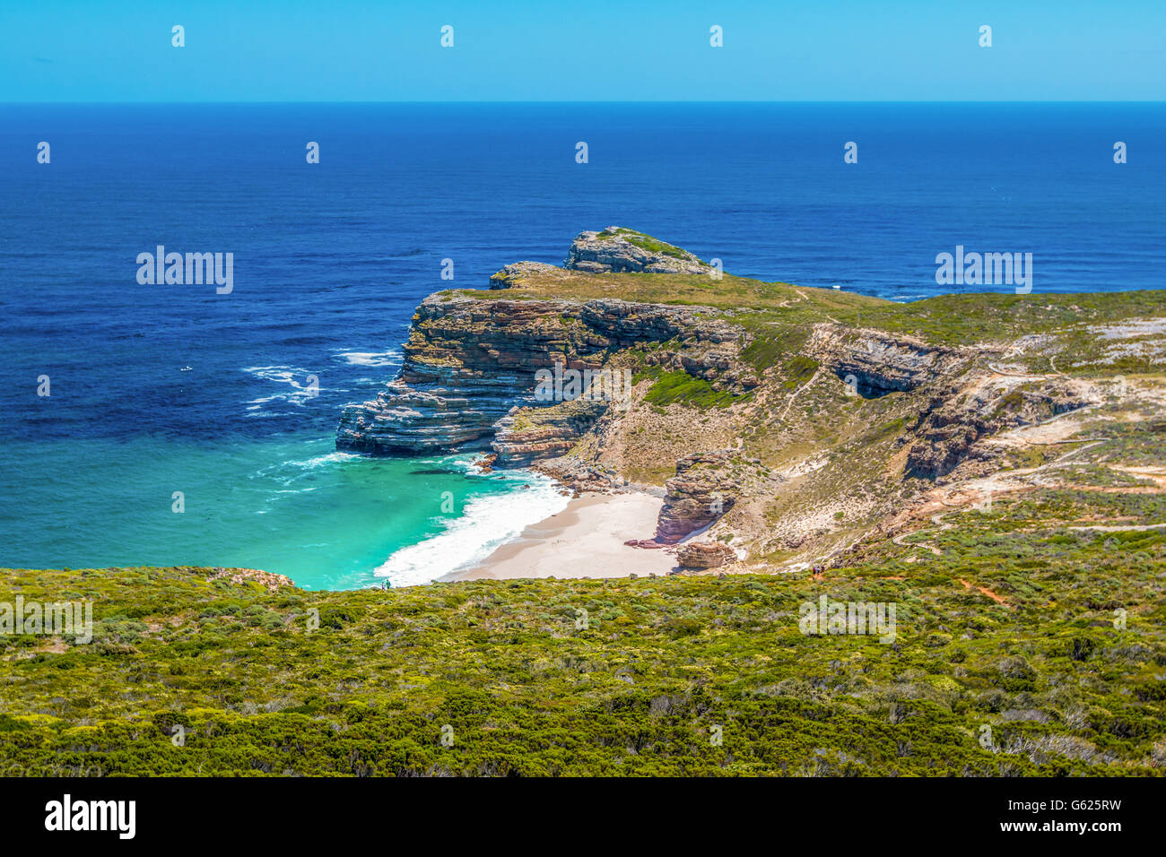 The Cape of Good hope peninsula in Cape town Stock Photo