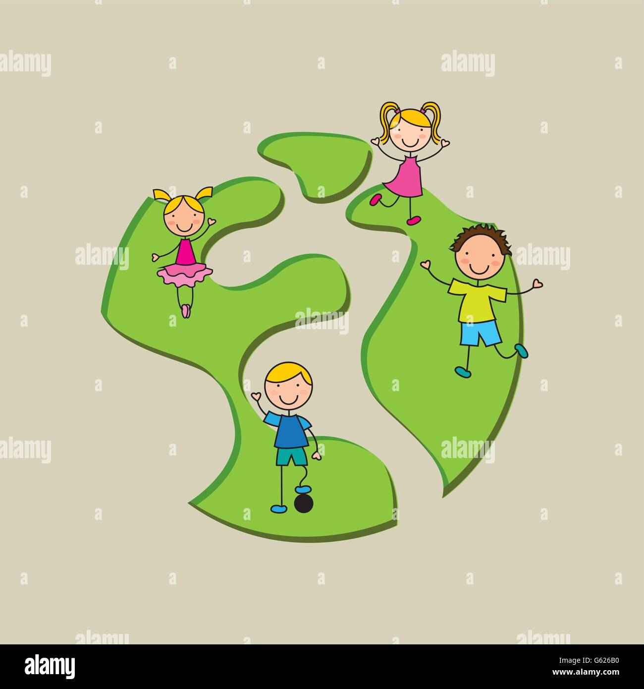 children around the world design Stock Vector Image & Art - Alamy