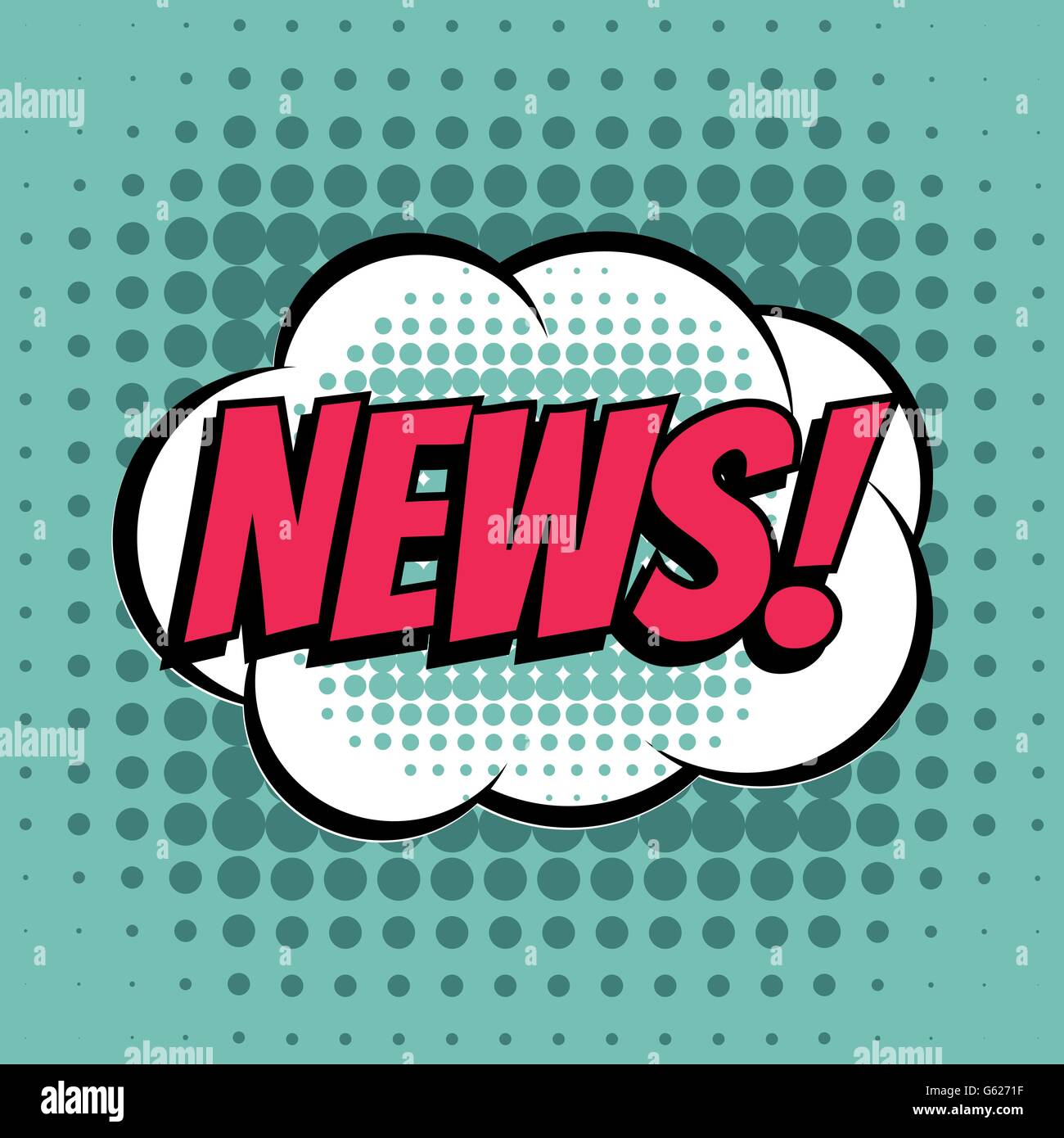 News comic book bubble text retro style Stock Vector Image & Art - Alamy