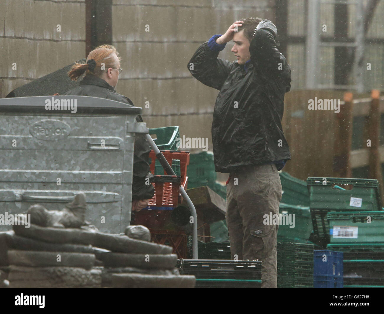Staff React To The News Of A Fire At The Reptile House At The Five Sisters Zoo At Polbeth West Calder Stock Photo Alamy
